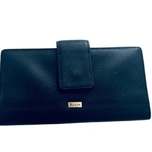 Rolfs black leather wallet